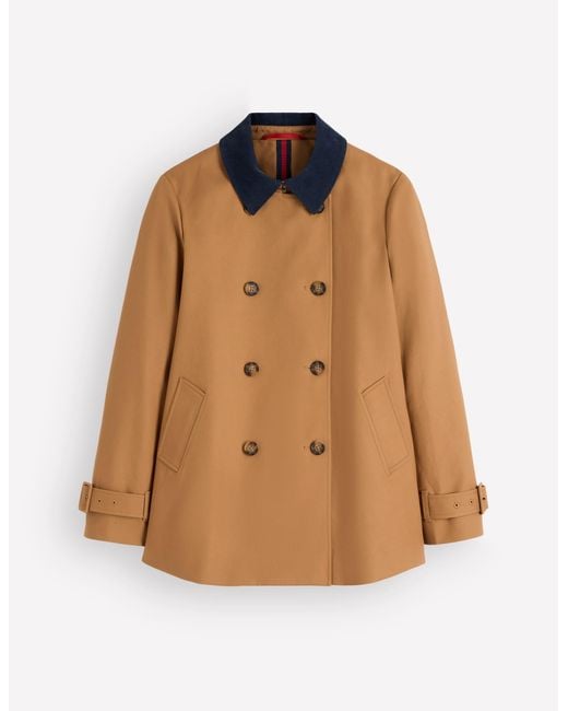 Boden Blue Swing Box Short Trench