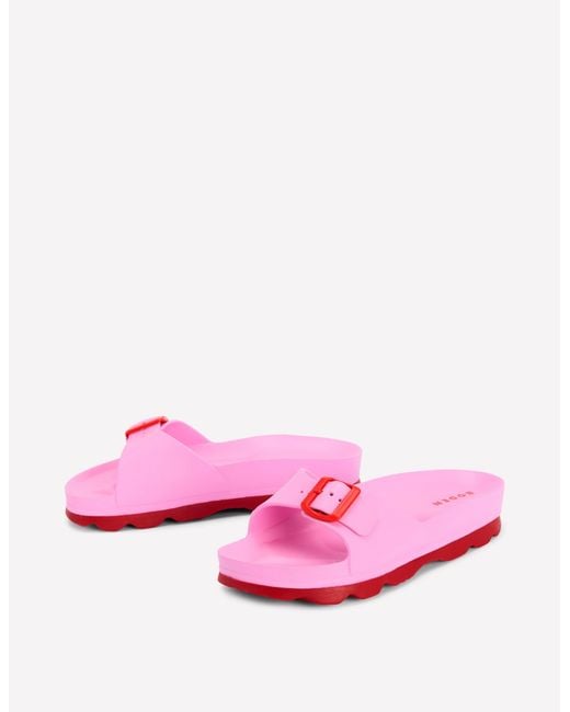 Boden Pink Lyla Single Buckle Sliders