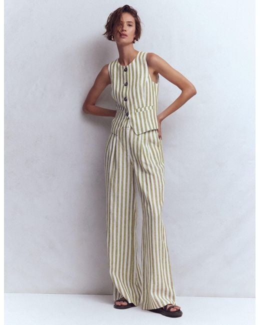 Boden Metallic Linen Waistcoat