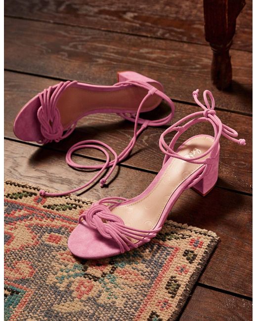 Sandales À Talons Avec Nœud Femme Boden en coloris Pink