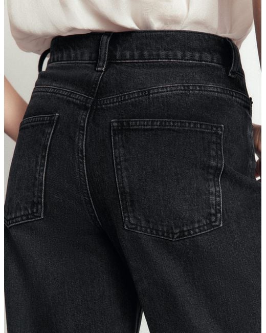 Boden Black Barrel Leg Jeans