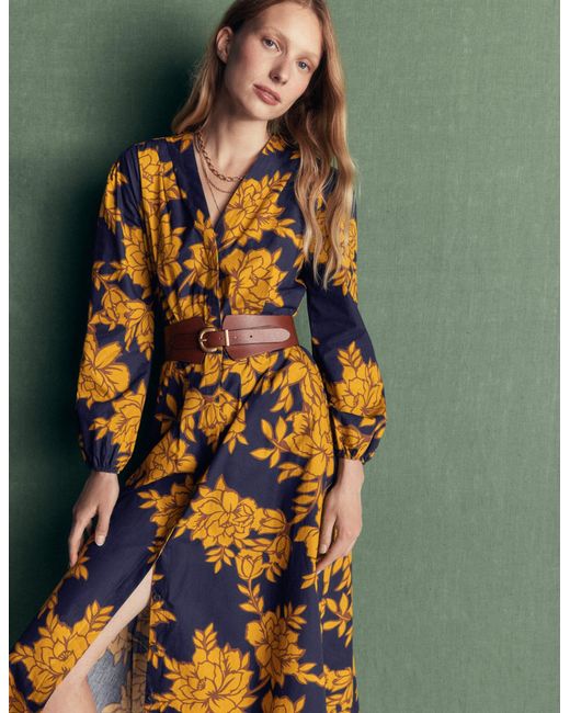 Boden Multicolor Nicola Cotton Midi Dress