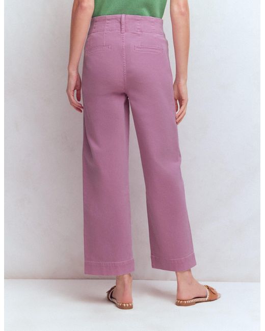 Boden Pink Primrose Cropped Pants