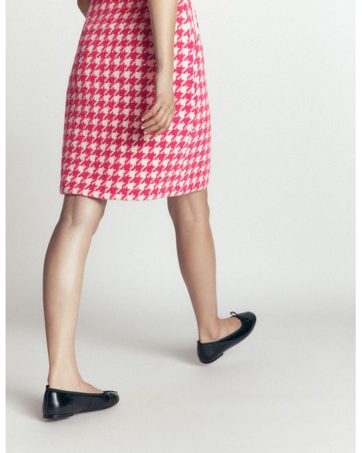 Boden Green Wool Blend A-Line Skirt
