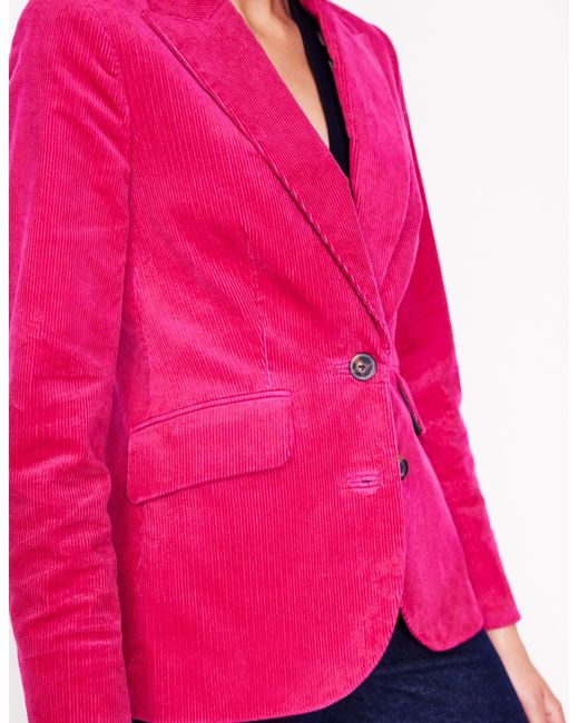 Boden Pink Marylebone Cord Blazer