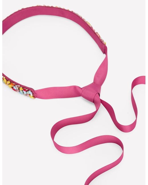Boden White Embellished Party Belt