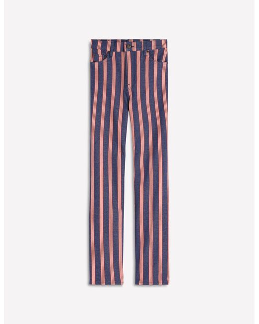 Boden White High Rise Straight Jeans
