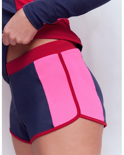 Boden Blue Rash Guard Swim Shorts