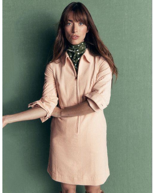 Boden Green Bronte Cord Short Dress