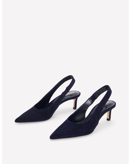 Boden Blue Hope Slingback Heels