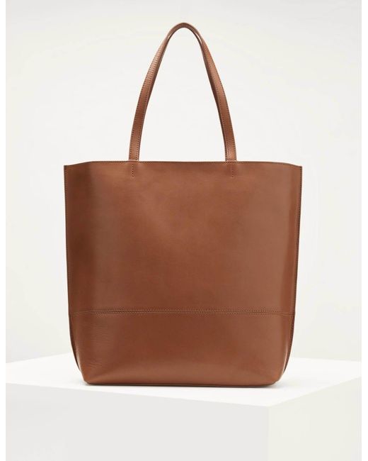 Boden Brown Leather Tote Bag