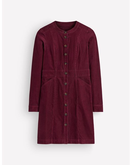 Boden Red Zara Cord Short Dress
