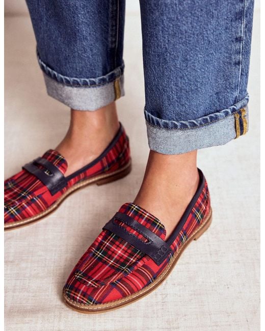 Boden Red Nya Penny Loafers
