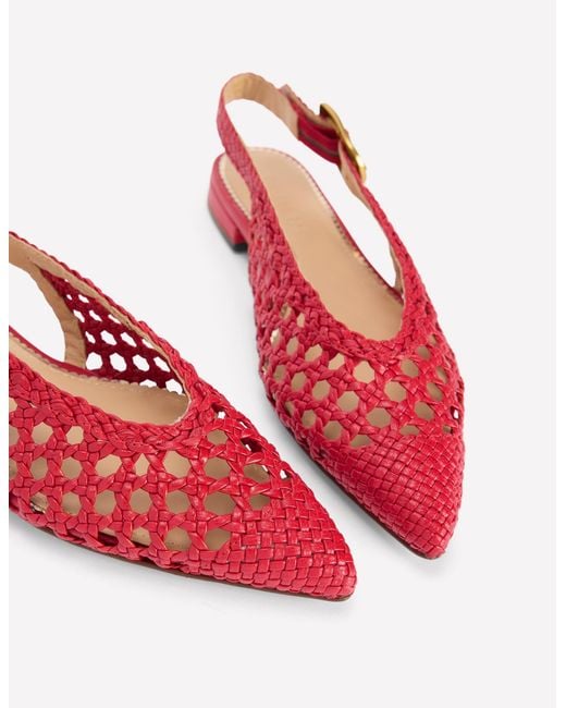 Boden Red High Cut Flat Point