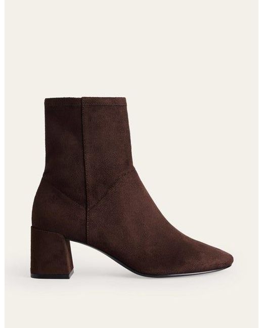 Boden Brown Stretch Ankle Boot