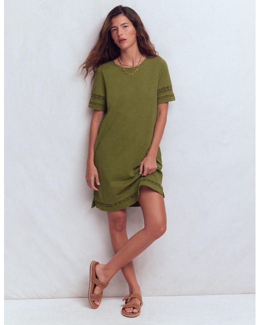 Boden Green Hattie Jersey T-Shirt Dress