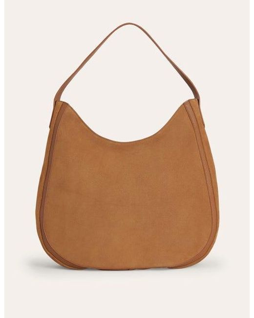 Boden Brown Suede Hobo Bag