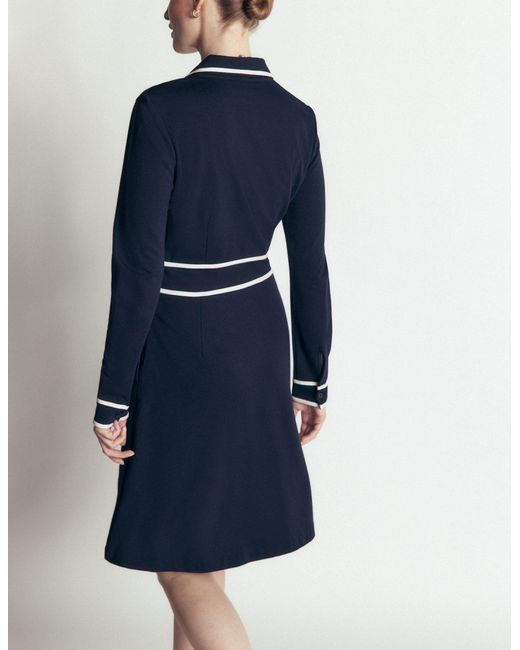 Boden Blue Ula Ponte Short Dress