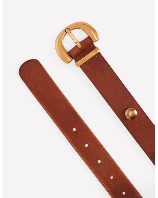 Boden Brown Stud Buckle Belt