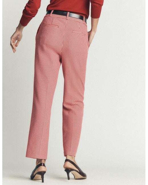Boden Red Canonbury Cotton 7/8 Trousers