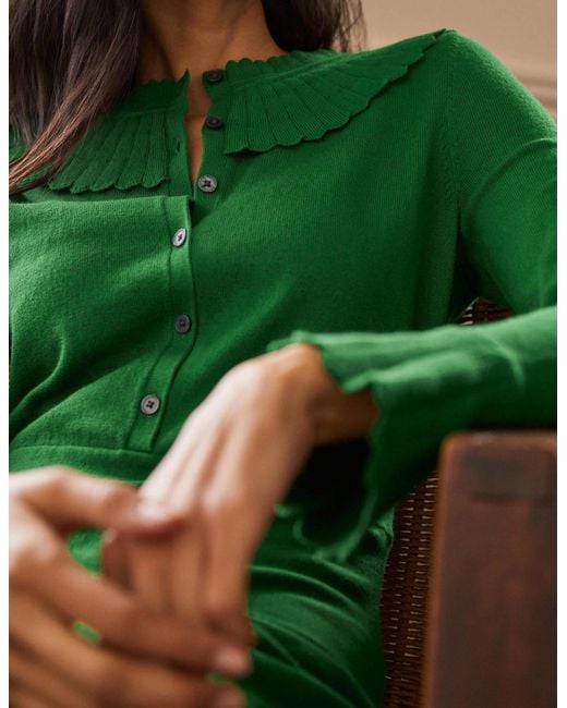 Boden Abercorn Knitted Dress Conifer in 