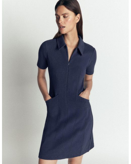 Boden Green Nia Short Sleeve Ottoman Dress