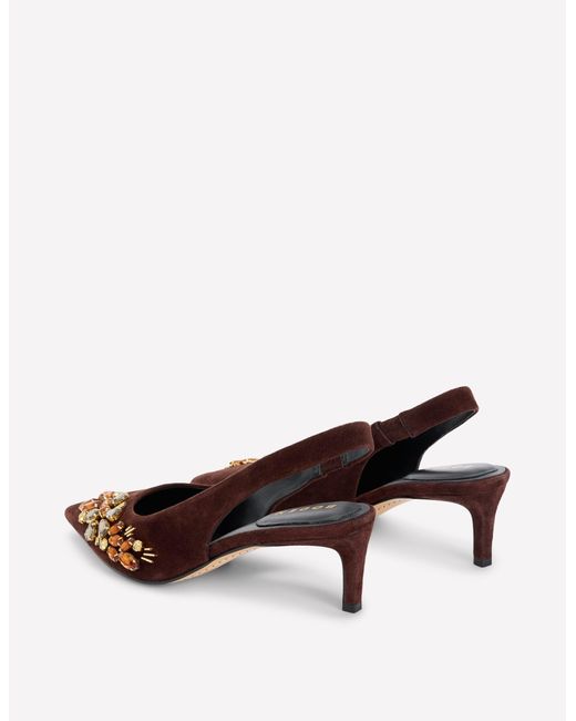 Boden Brown Hope Pointed Slingback Heels
