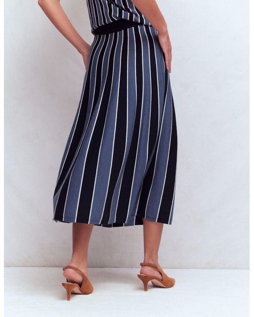 Boden Blue Liz Knitted Midi Skirt