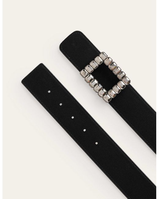 Boden Black Jewel-trim Belt