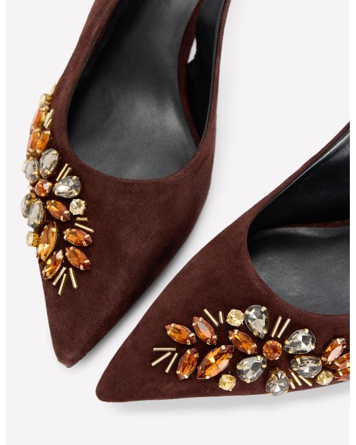 Boden Brown Hope Pointed Slingback Heels