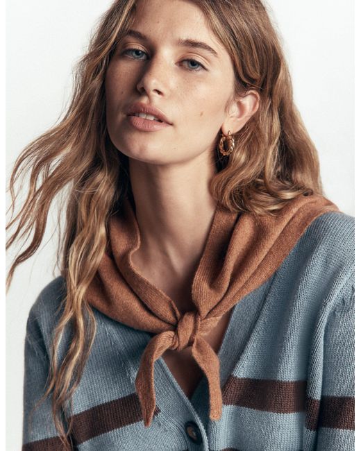 Boden Brown Cashmere Neckerchief