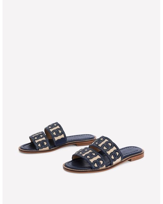 Boden White Interlocked Flat Sandal