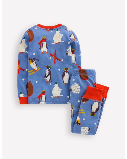 Pyjama Phosphorescent Douillet-Pingouins Bleu Boden pour homme en coloris Blue