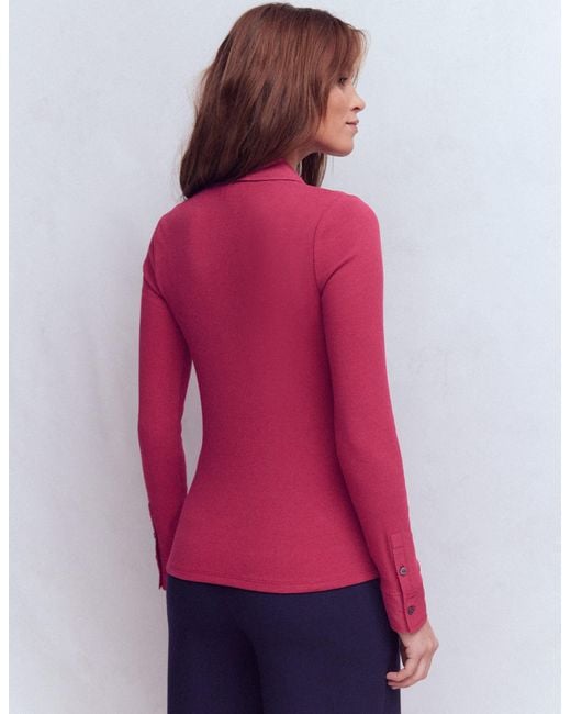 Boden Collared Button Through Top