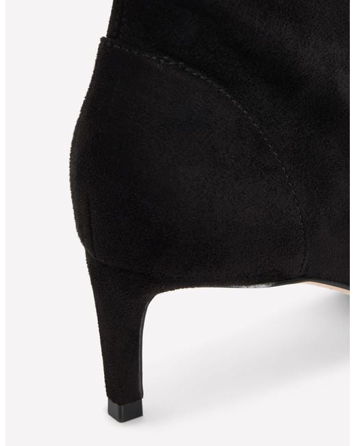 Boden Black Stretch Kitten Heel Boots