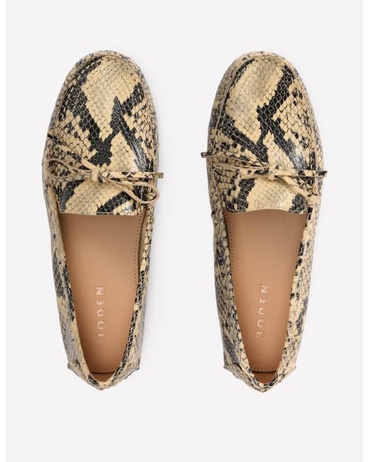 Boden White Heidi Stitched Soft Loafers
