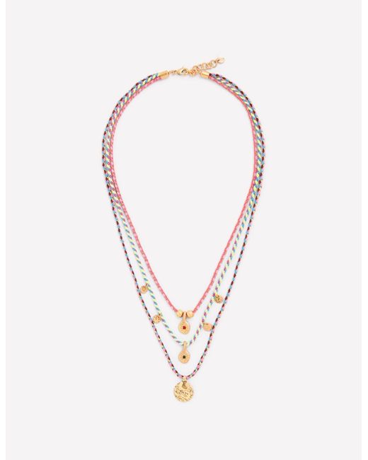 Boden White Three Layer Necklace