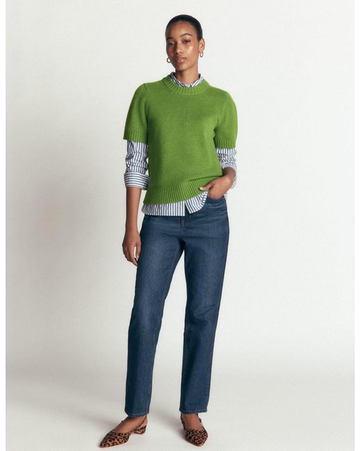 Boden Green Marta Merino Wool T-Shirt