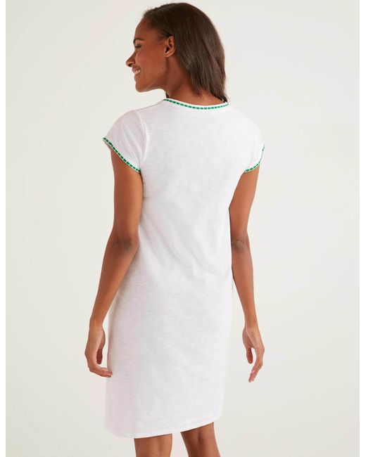 sena embroidered jersey dress