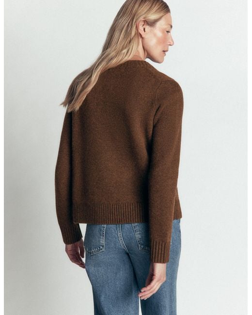 Boden Brown Marta Merino Wool Cardigan