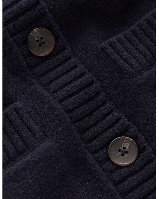 Boden Blue Marta Merino Wool Waistcoat