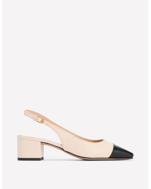 Boden Natural Ailsa Block Heel Slingbacks