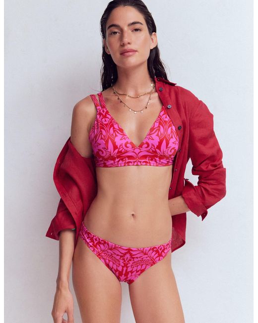 Boden Red Arles Bikini Top
