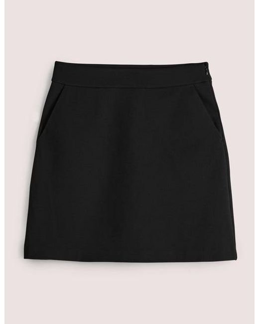 Boden Jersey A-line Mini Skirt in Black | Lyst