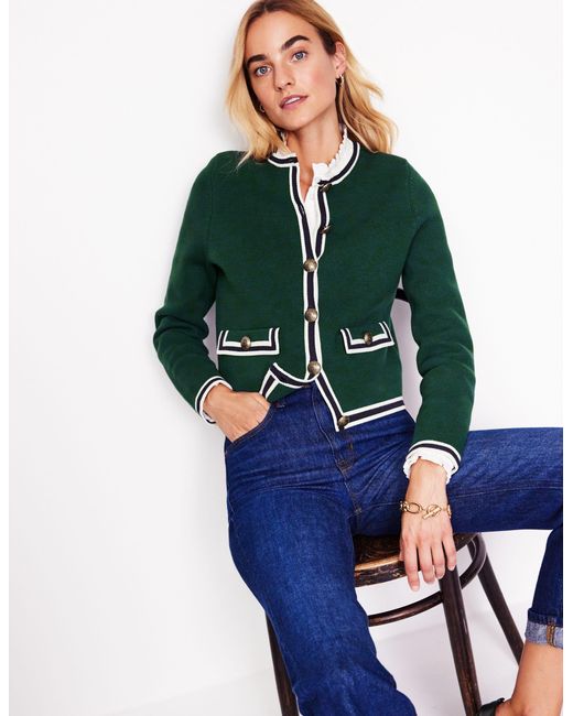 Boden Green Holly Knitted Jacket