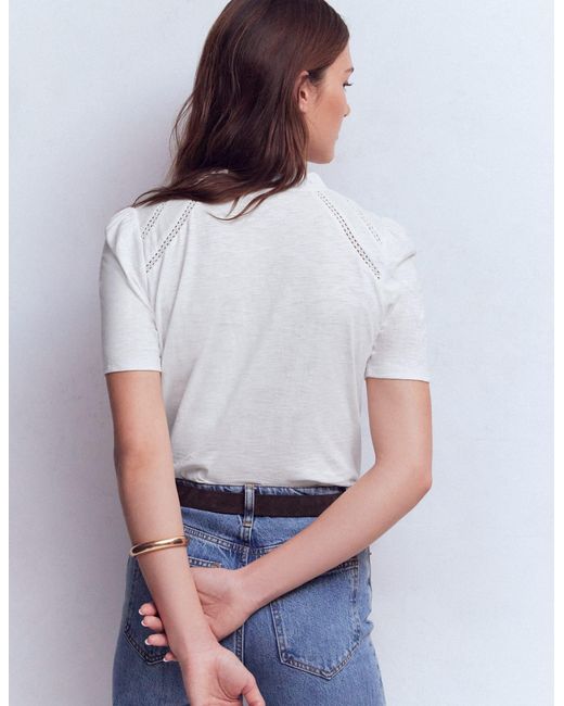 Boden Blue Bea Short Sleeve Shirt