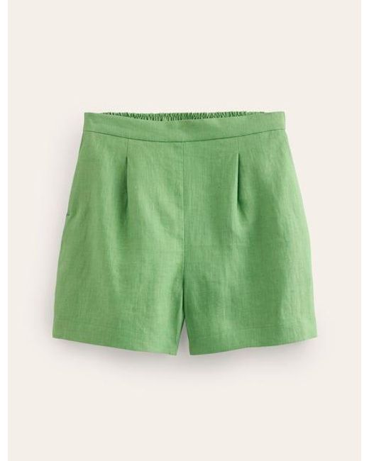 Boden Green Hampstead Linen Shorts