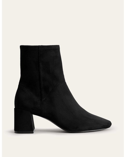 Boden Black Stretch Ankle Boot