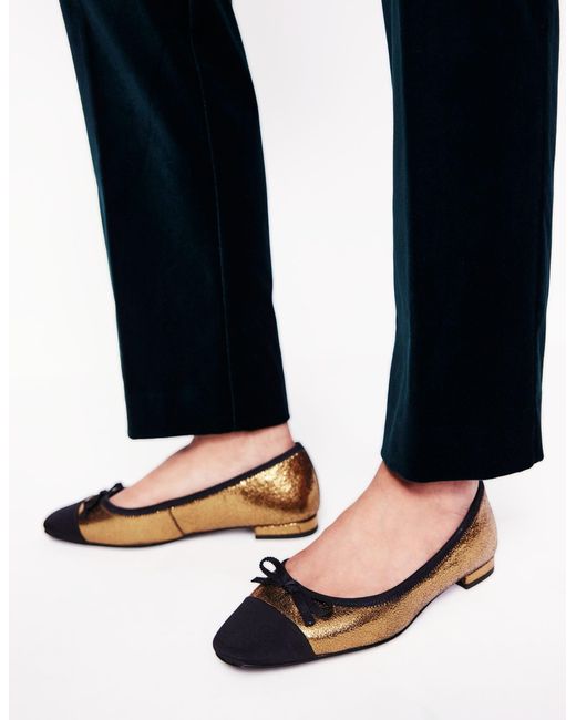 Boden Multicolor Toe Cap Ballet Flat