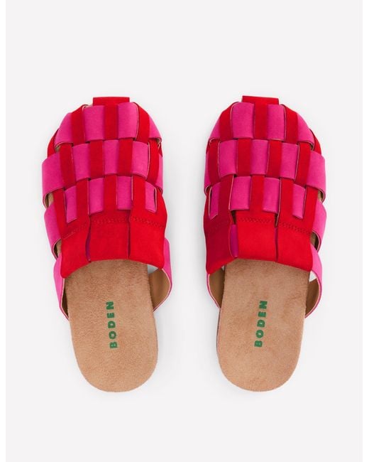 Boden Pink Loretta Multi Strap Clog